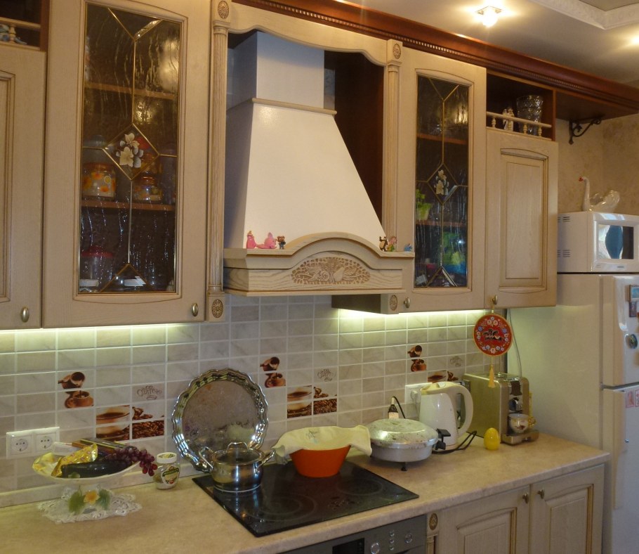 Кухня Прованс дуб сонома трюфель/крем