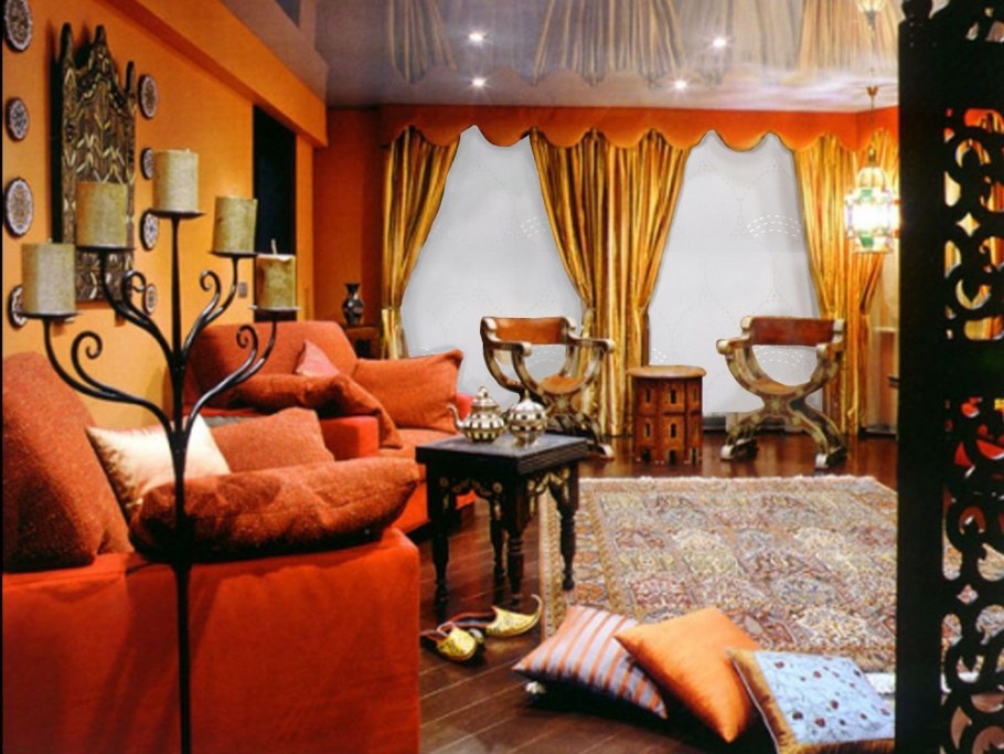 Гостиная в африканском стиле