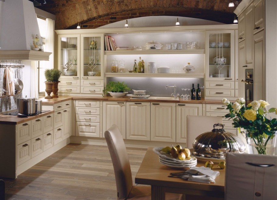 Кухня Прованс зеленая Лорен