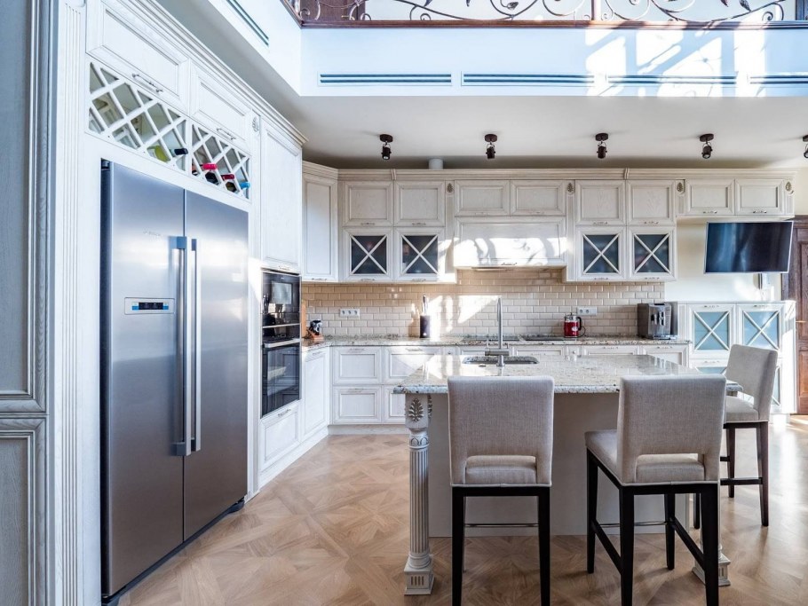 Кухонный фартук в стиле арт деко