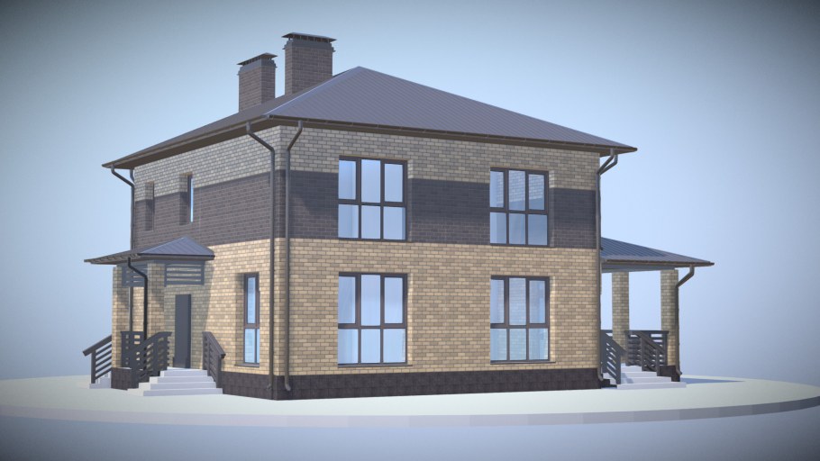 3д проекты двухэтажных домов
