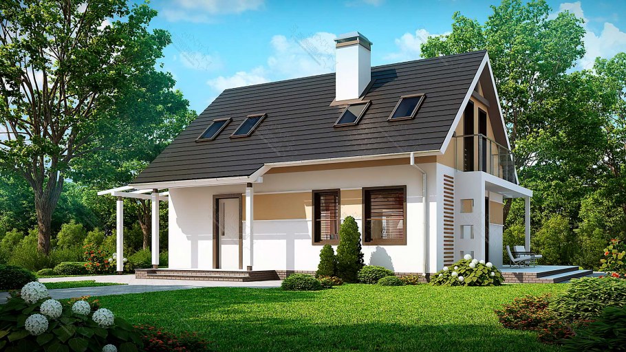 Дом 100 кв м с мансардой