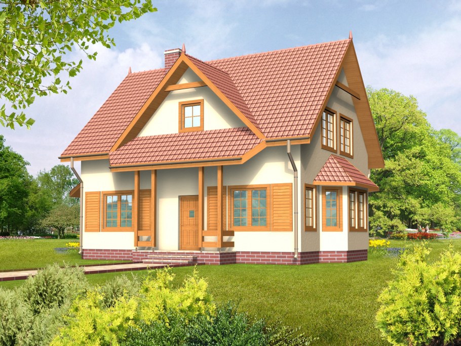 Фасады домов с кукушкой