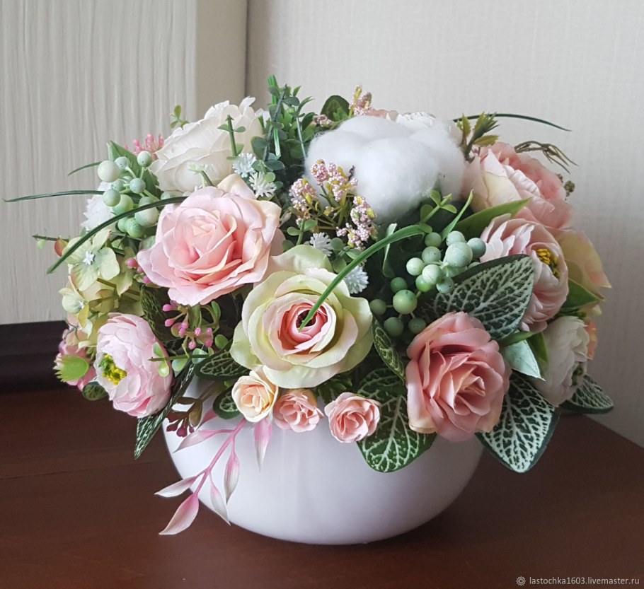 Декоративные букеты для интерьера