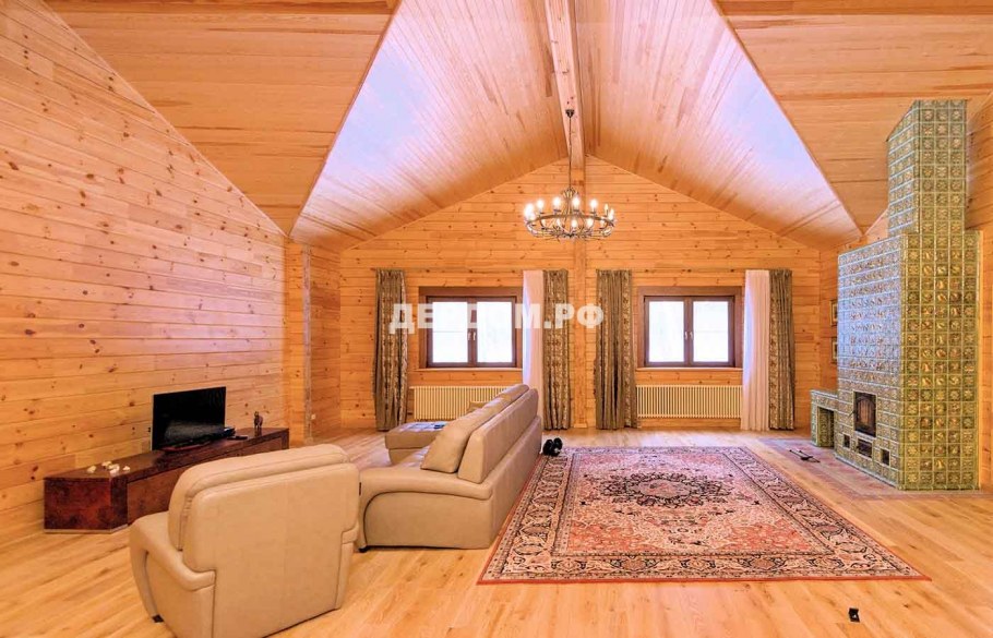 Дом из профилированного бруса внутри