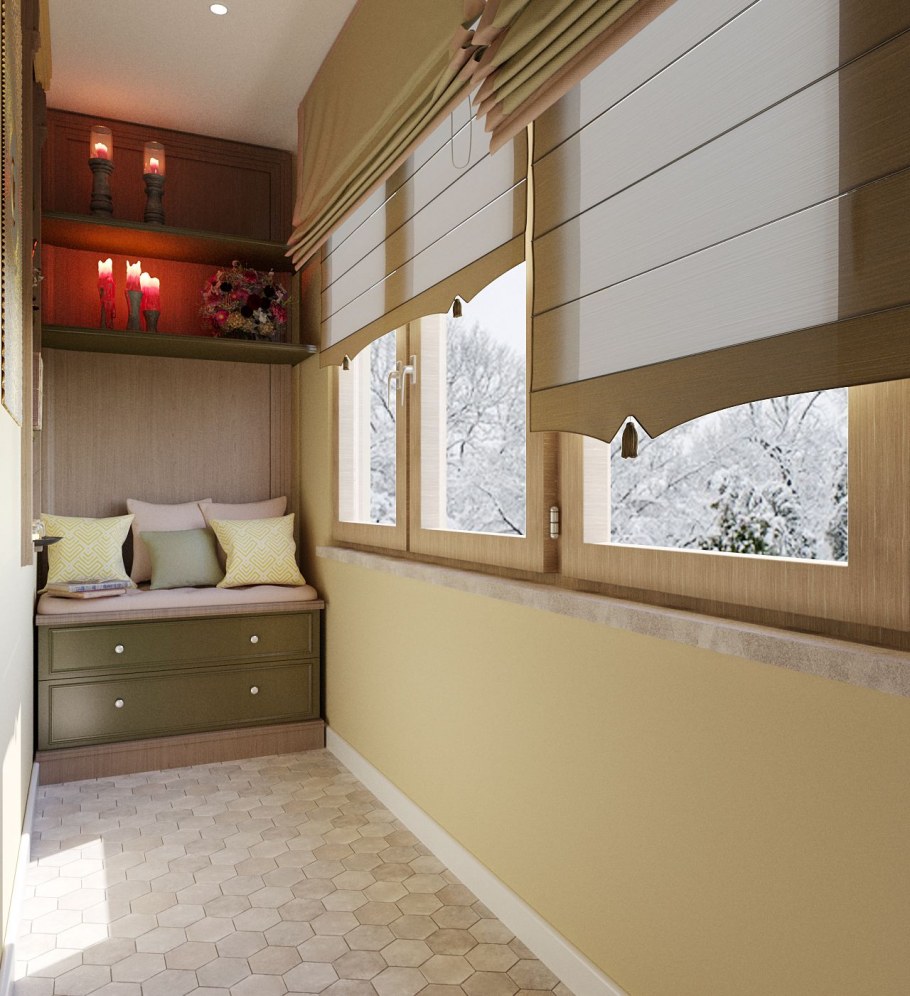 Лоджия в африканском стиле