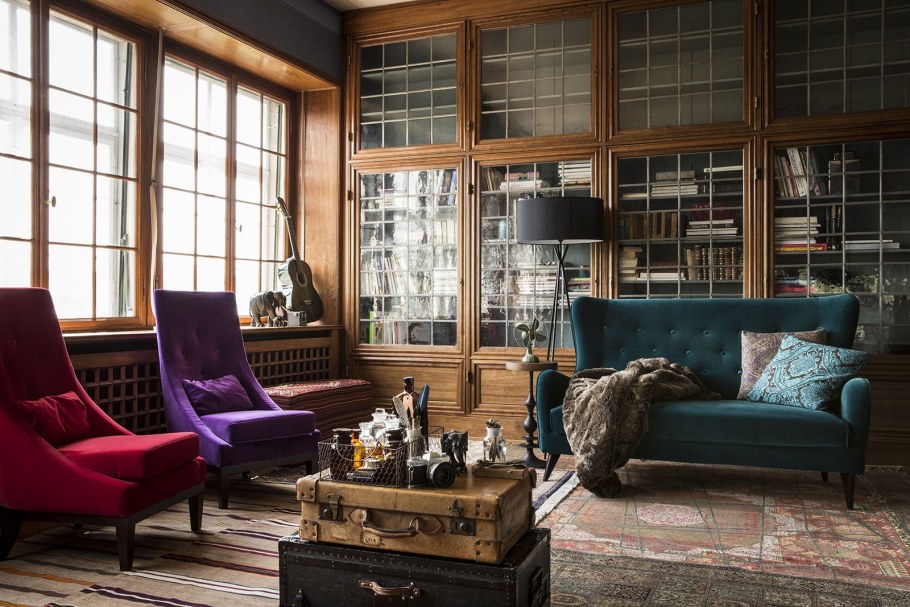 Гостиная в современном английском стиле