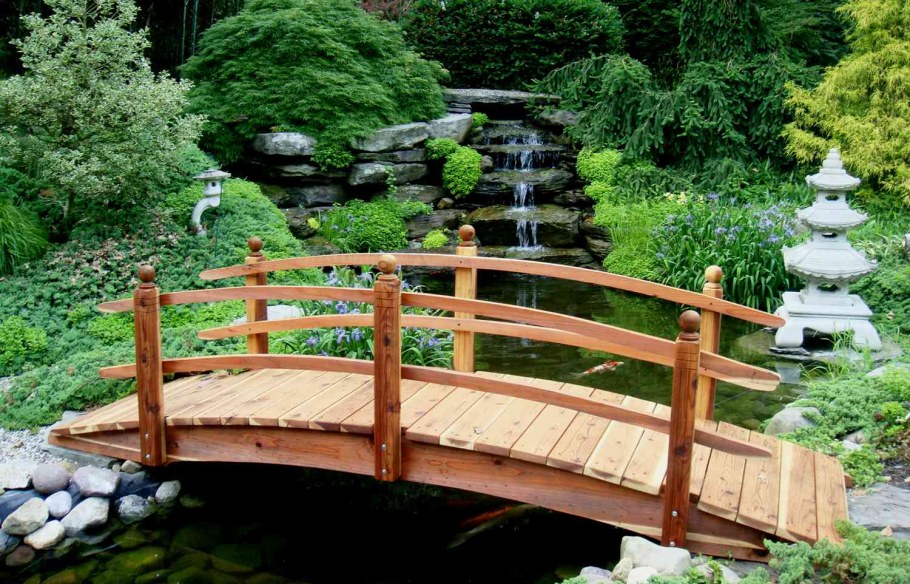 Японский сад мостки