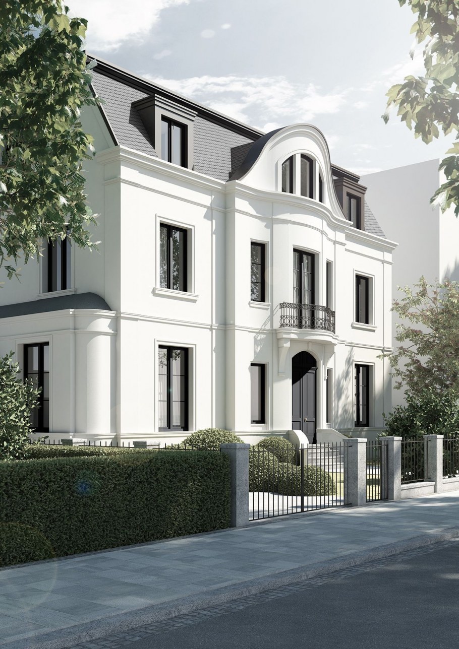 Фасады особняков в классическом стиле