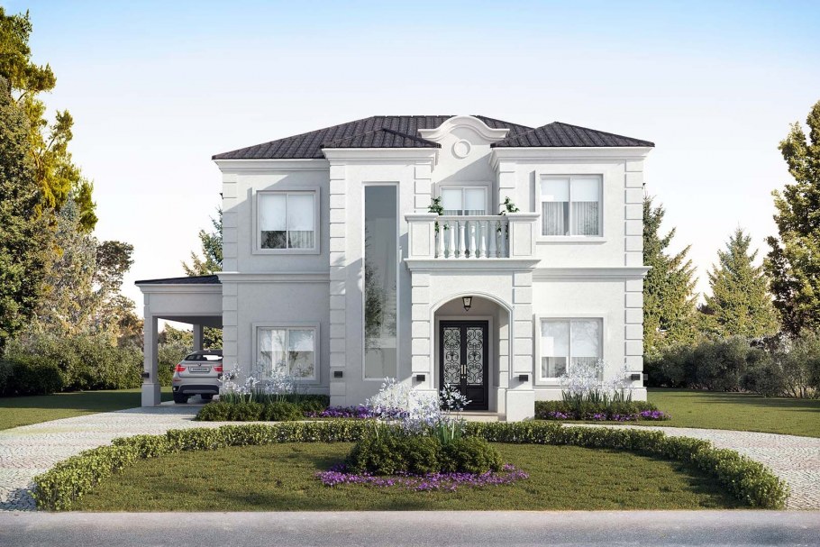 Загородный дом в современном классическом стиле