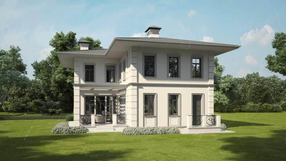 Классический двухэтажный дом