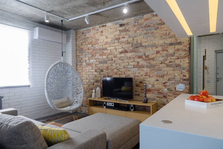 Спальня лофт 10 кв м