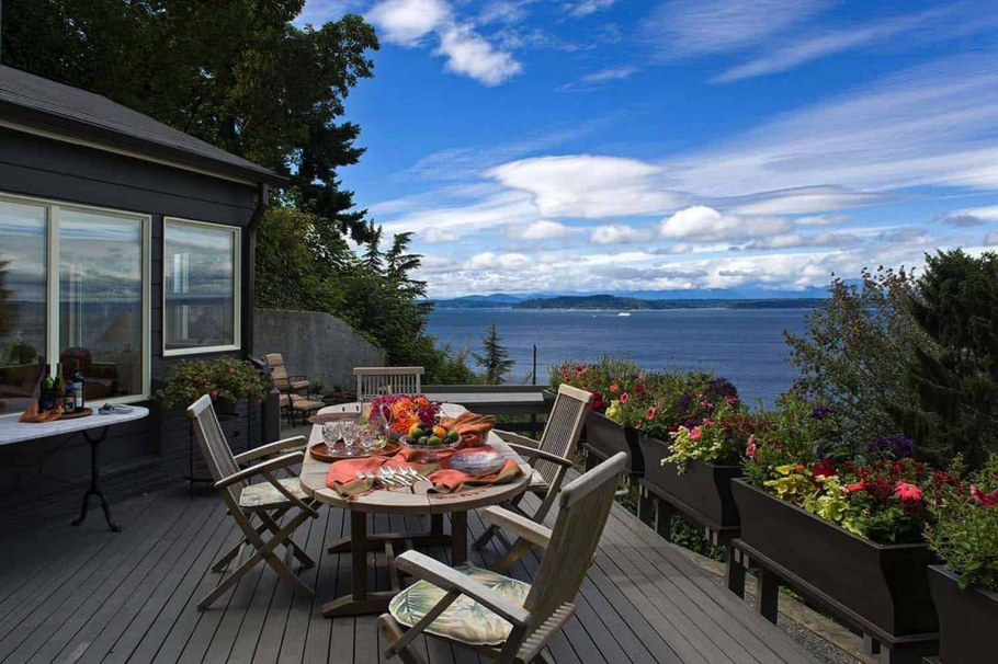 Красивый вид с террасы