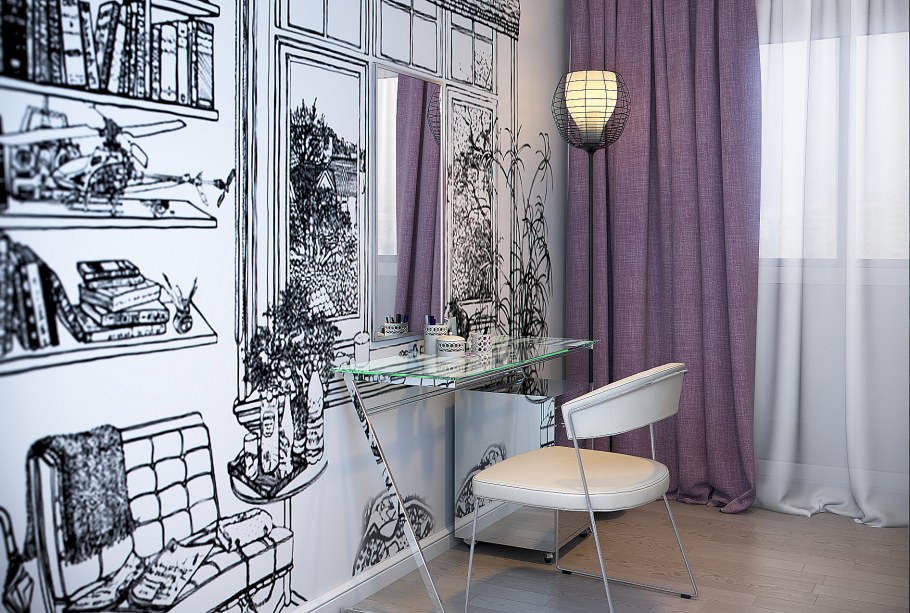 Шторы в комнату подростка девочки