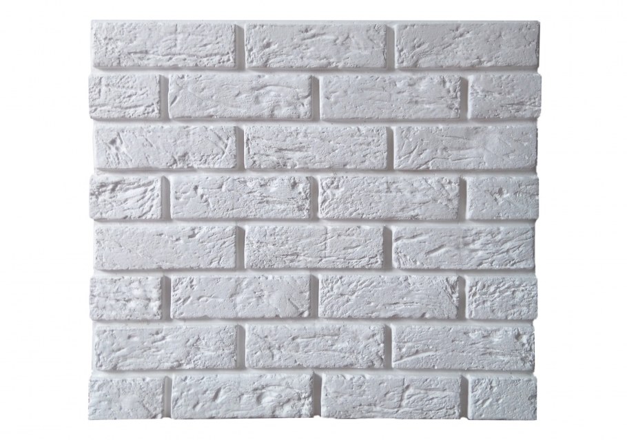 Панель кирпич белый