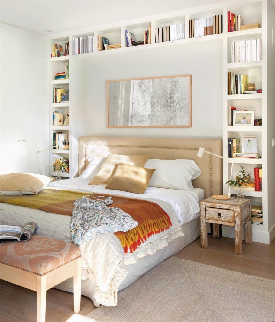 Стеллаж в спальню