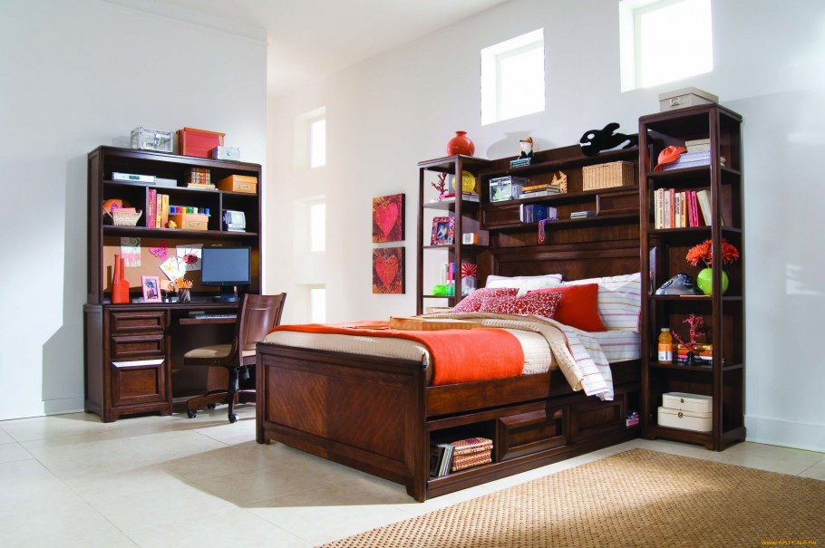 Ниши в изголовье спальни