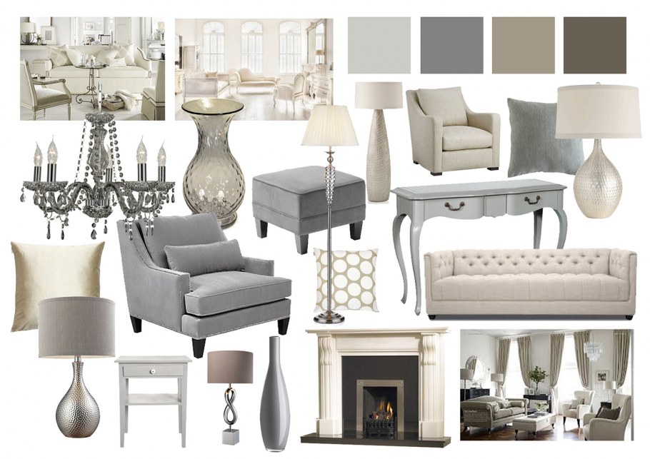 Шторы в американском стиле для гостиной