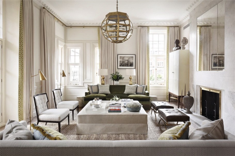 Гостиная американская Неоклассика