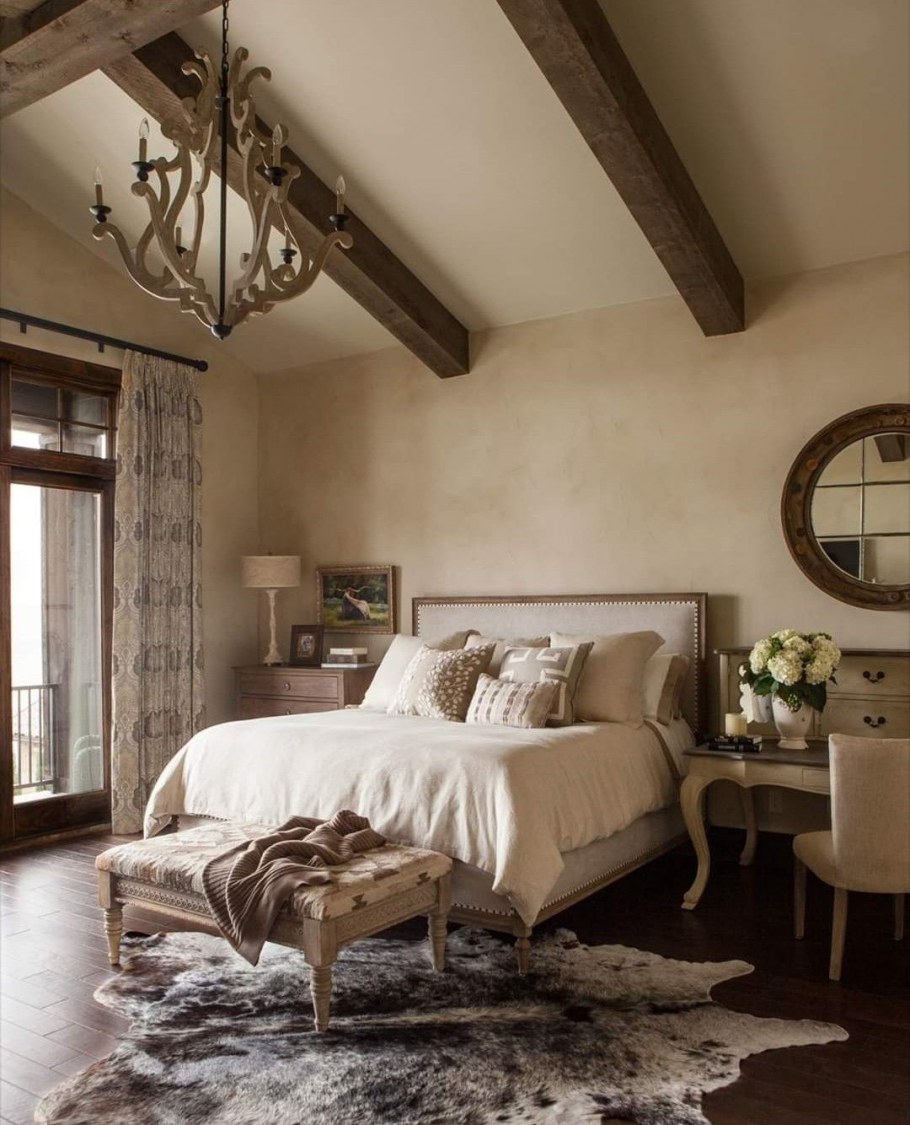 Лампы в спальню в стиле рустик