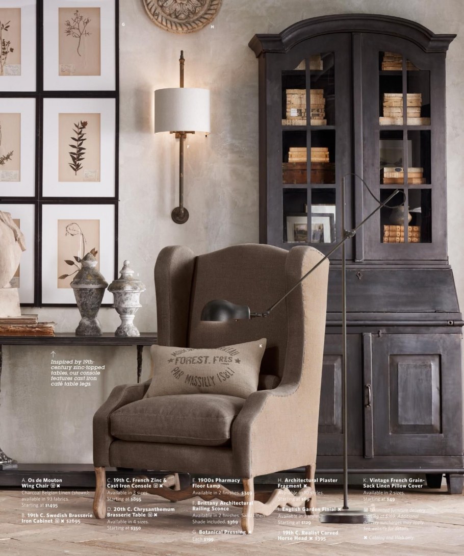 Американская мебель Restoration Hardware