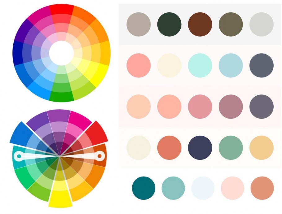 Триада круга Иттена в интерьере