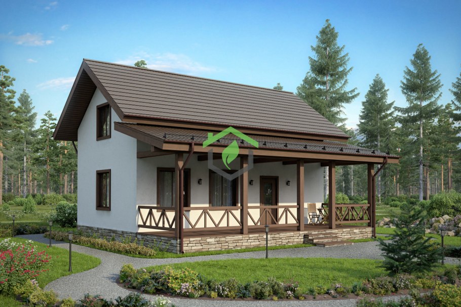 Терраса перед баней