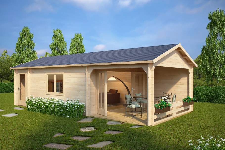 Дом с мансардой и террасой 120кв