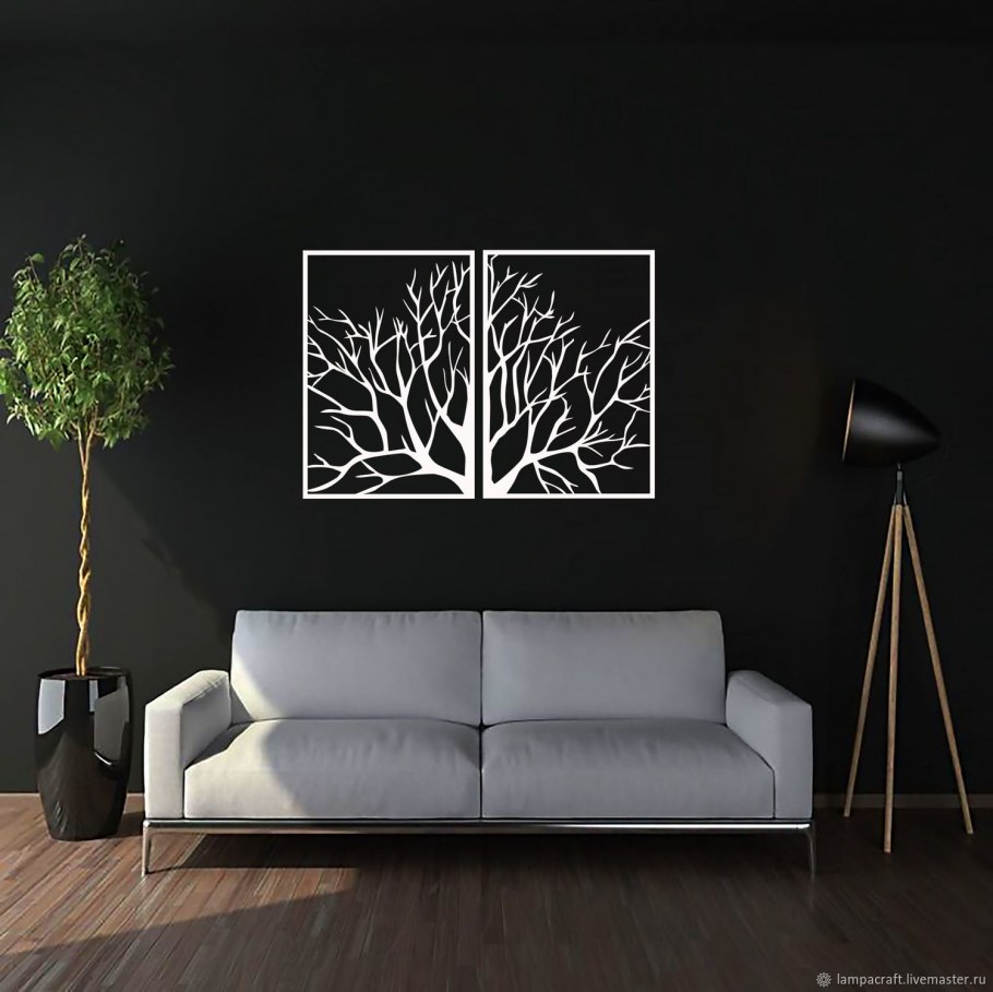 Панно из металла на стену в гостиную