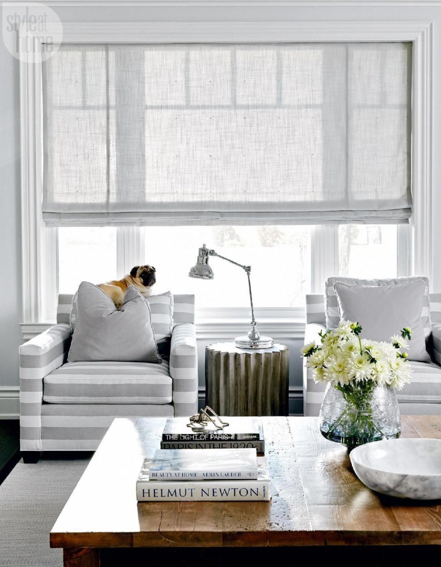 Римские шторы с портьерами