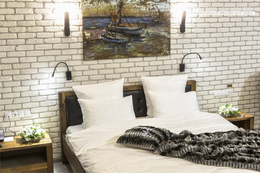 Отделка камина клинкерной плиткой