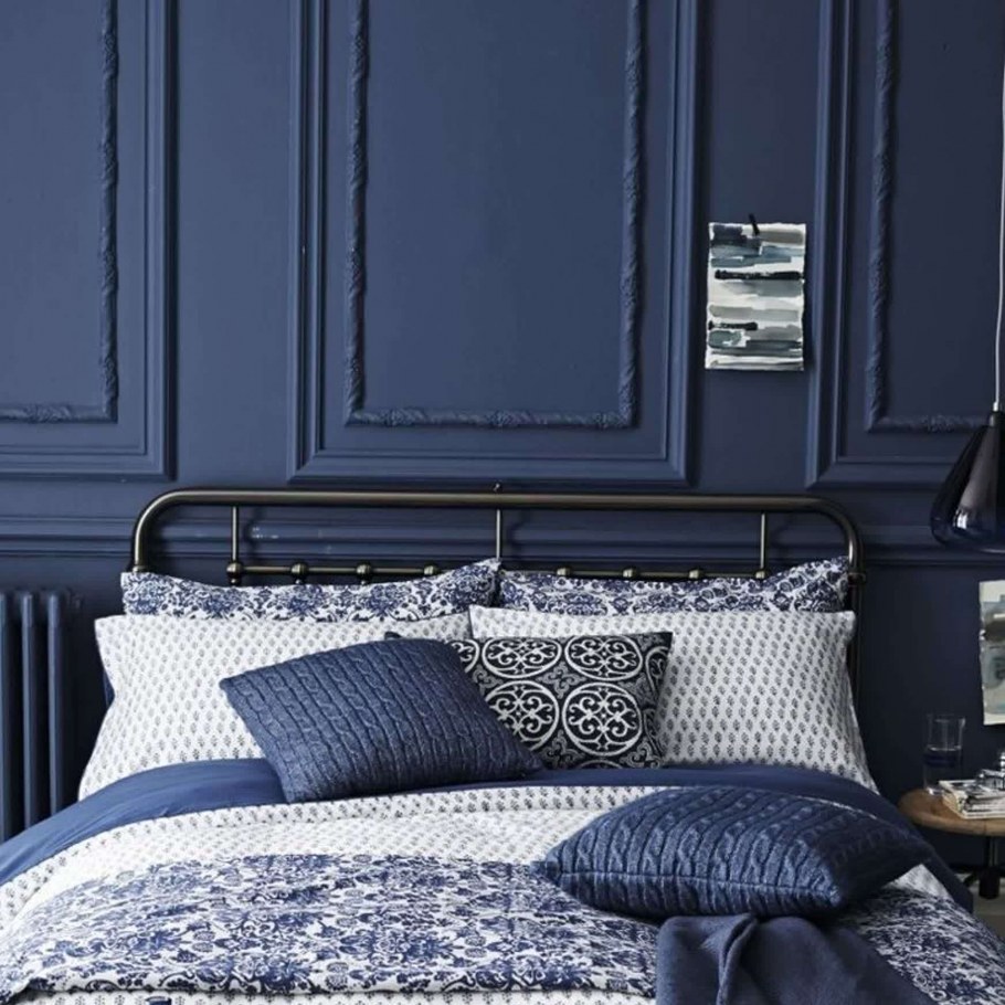 Спальня в синем цвете