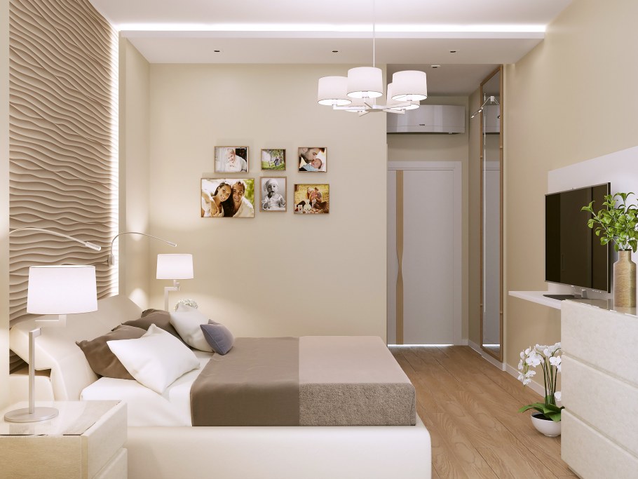 Интерьер комнаты для молодой семьи