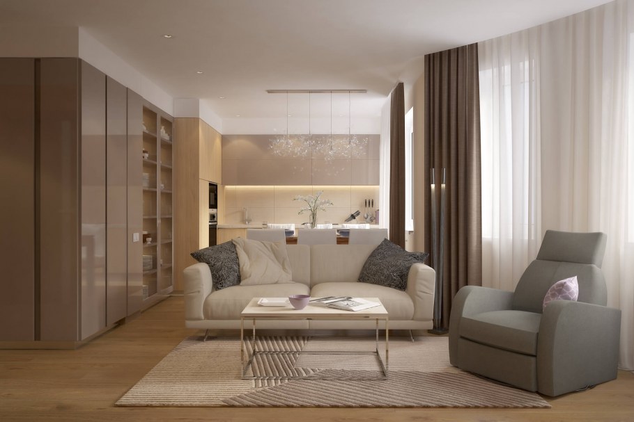 Современный интерьер квартиры для молодой семьи