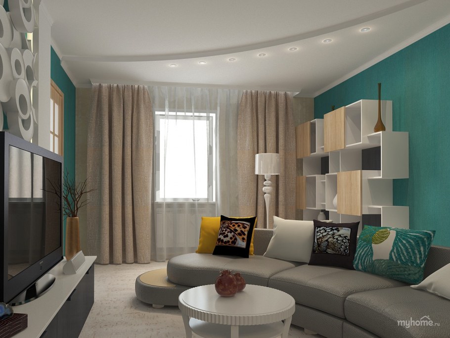 Гостиная для молодой семьи