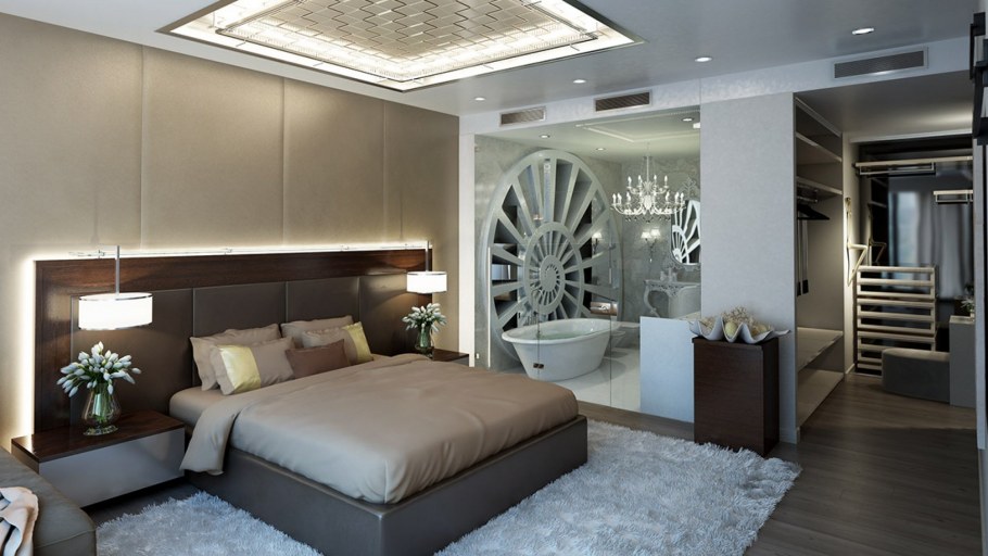 Квартира в Москва Сити спальня