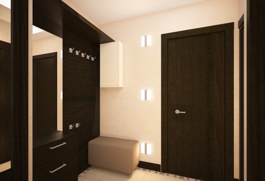 Светлые двери темный плинтус