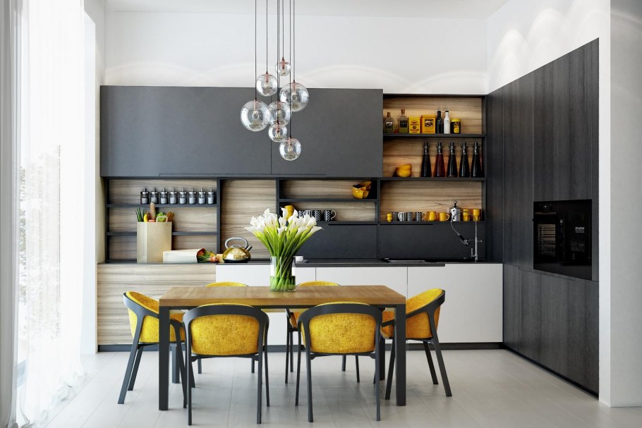 Кухня Сканди Graphite Softwood