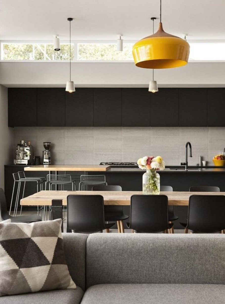 Кухня оранж и графит