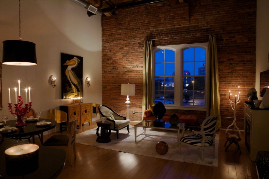 Освещение лофт в интерьере