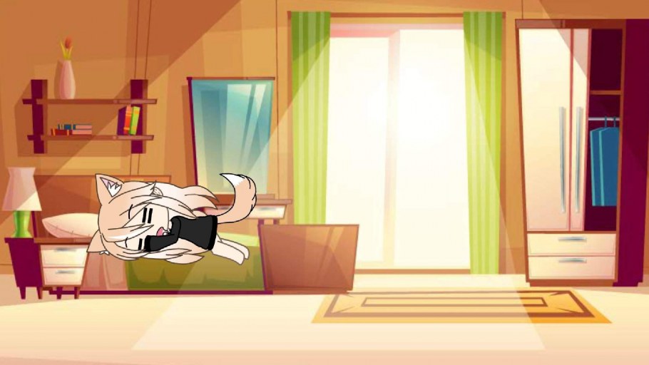 Кровать фон для гача