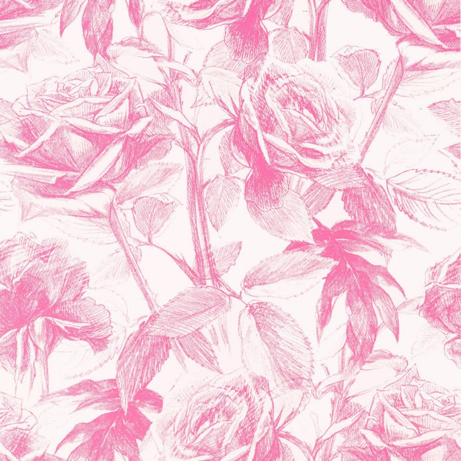 Розовые обои флизелин