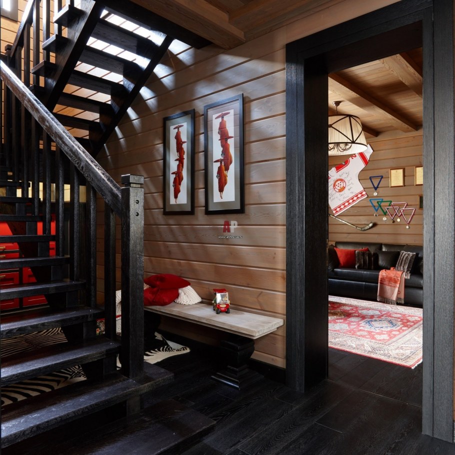 Прихожая в стиле рустик