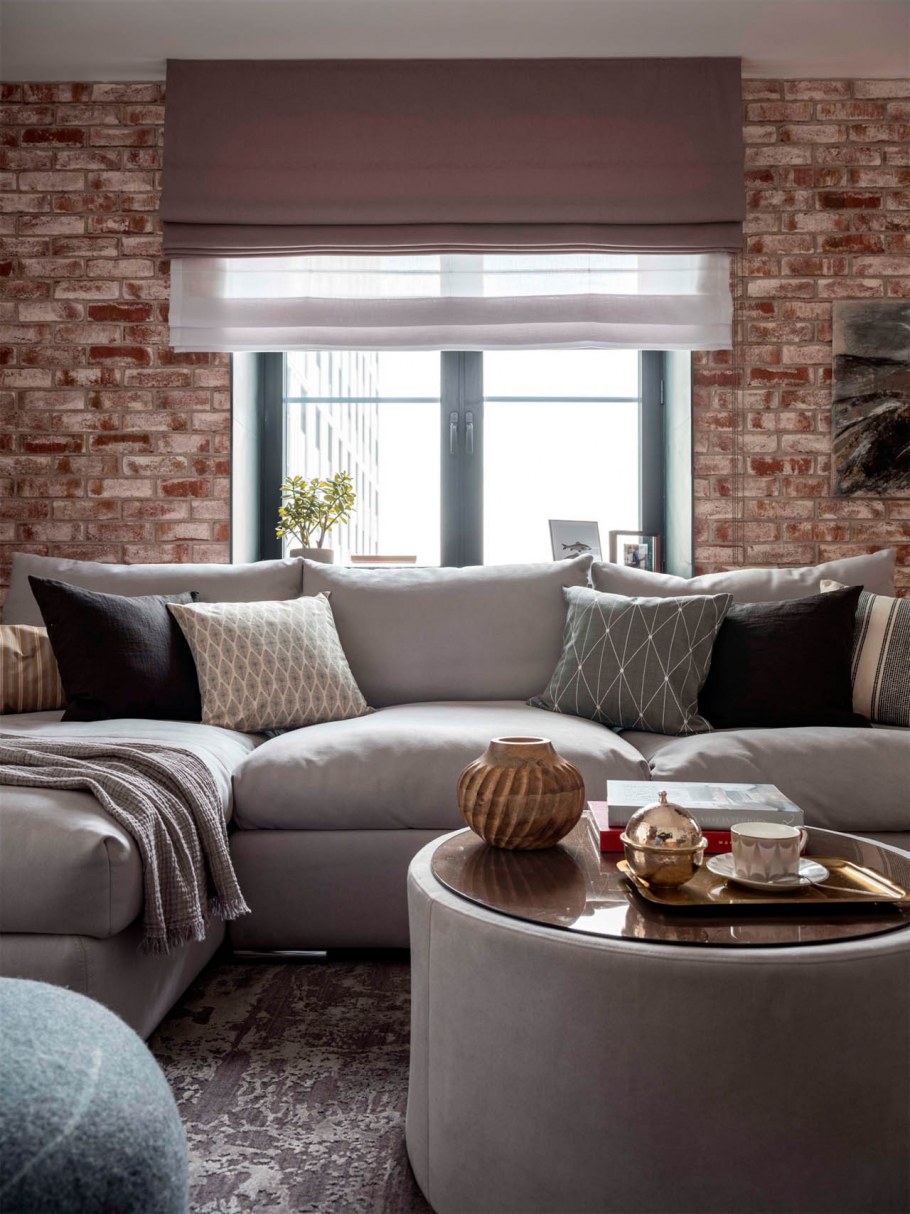 Шторы лофт в интерьере