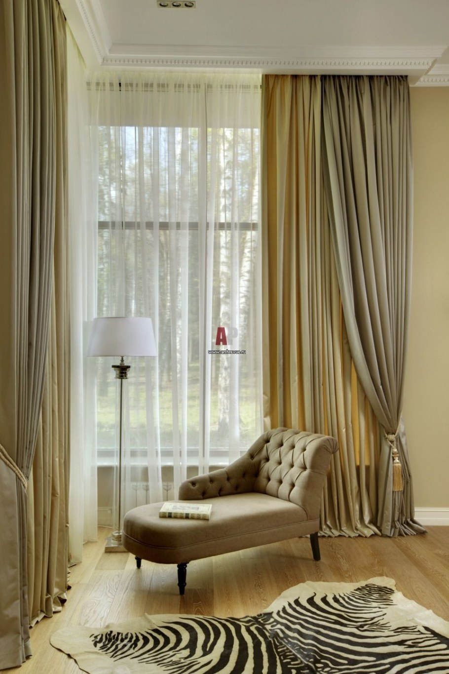 Стильные шторы в интерьере