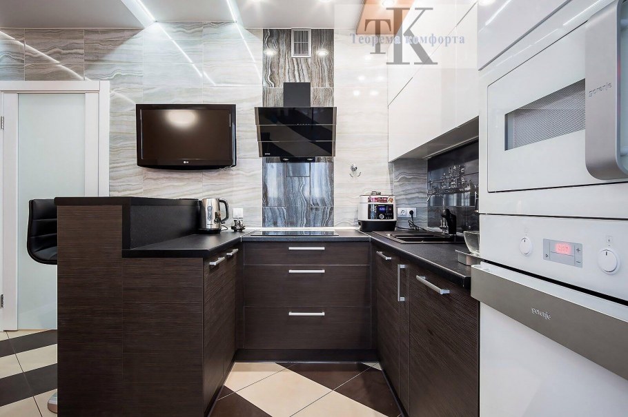 Маленькие кухни в стиле хайтек