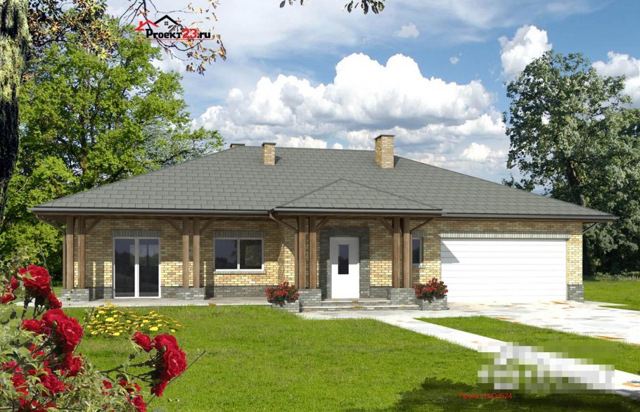 Интересные крыши одноэтажных домов