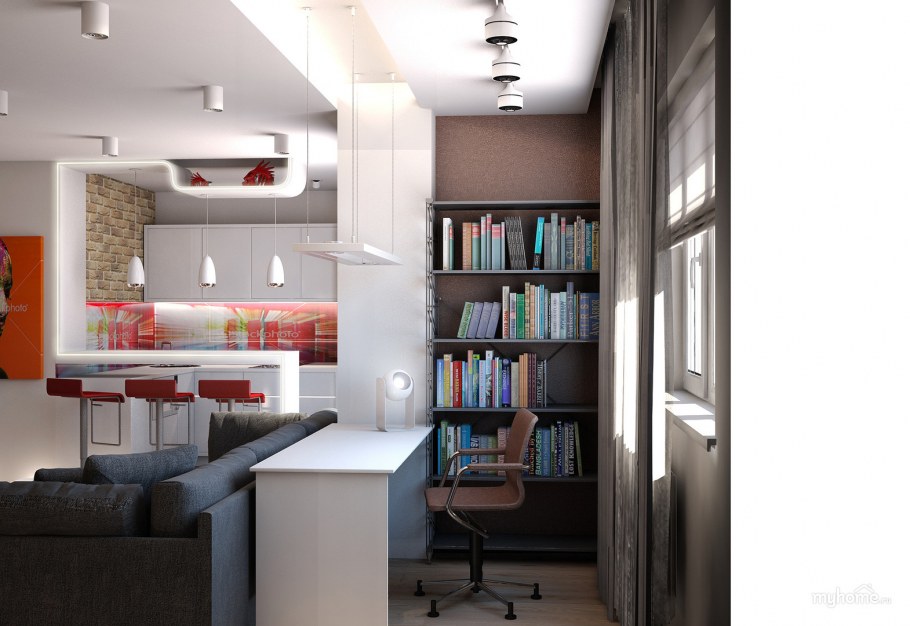 Однокомнатная студия для молодого человека