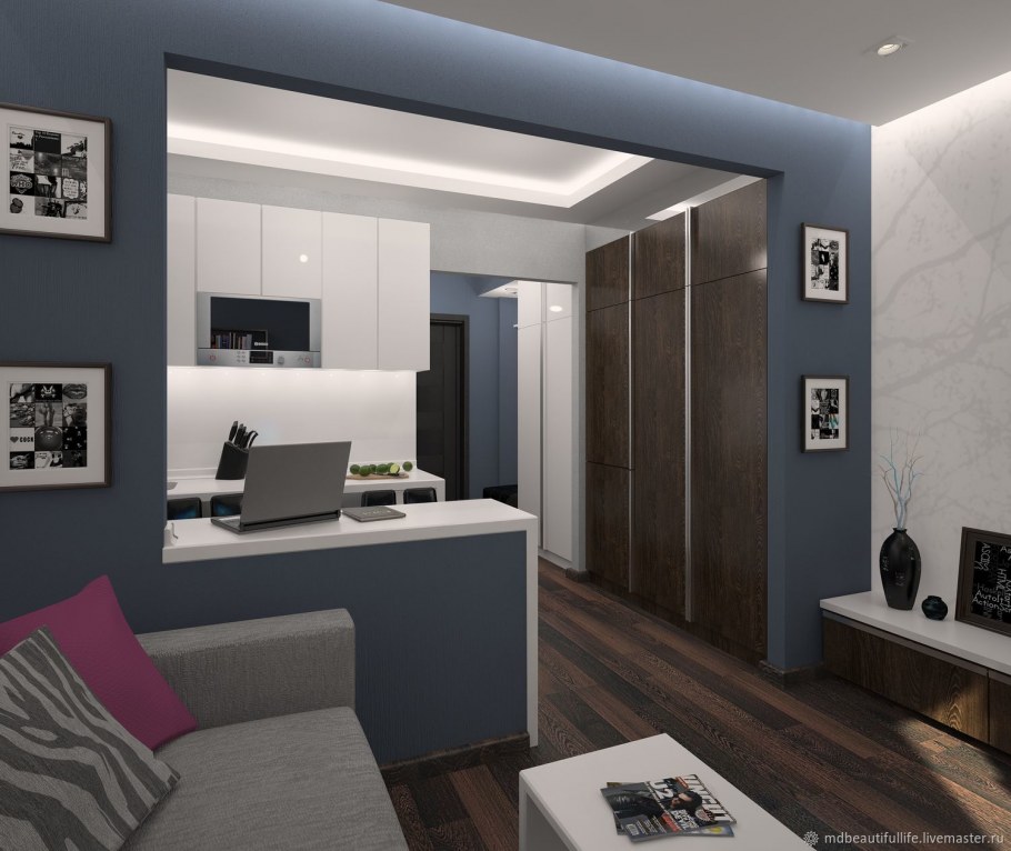Интерьер студии 30 м2
