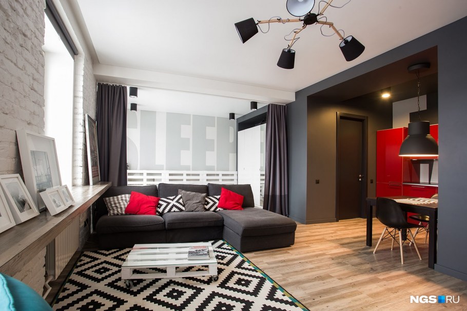 Интерьер однокомнатной сталинки